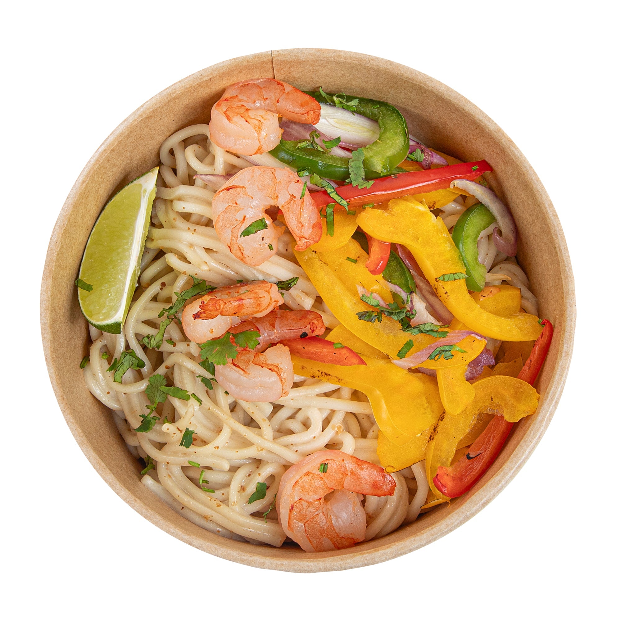 Sustain 25 oz Round Kraft Paper Take Out Container - Compostable - 5 3/4" x 5 3/4" x 2 1/4" - 200 count box