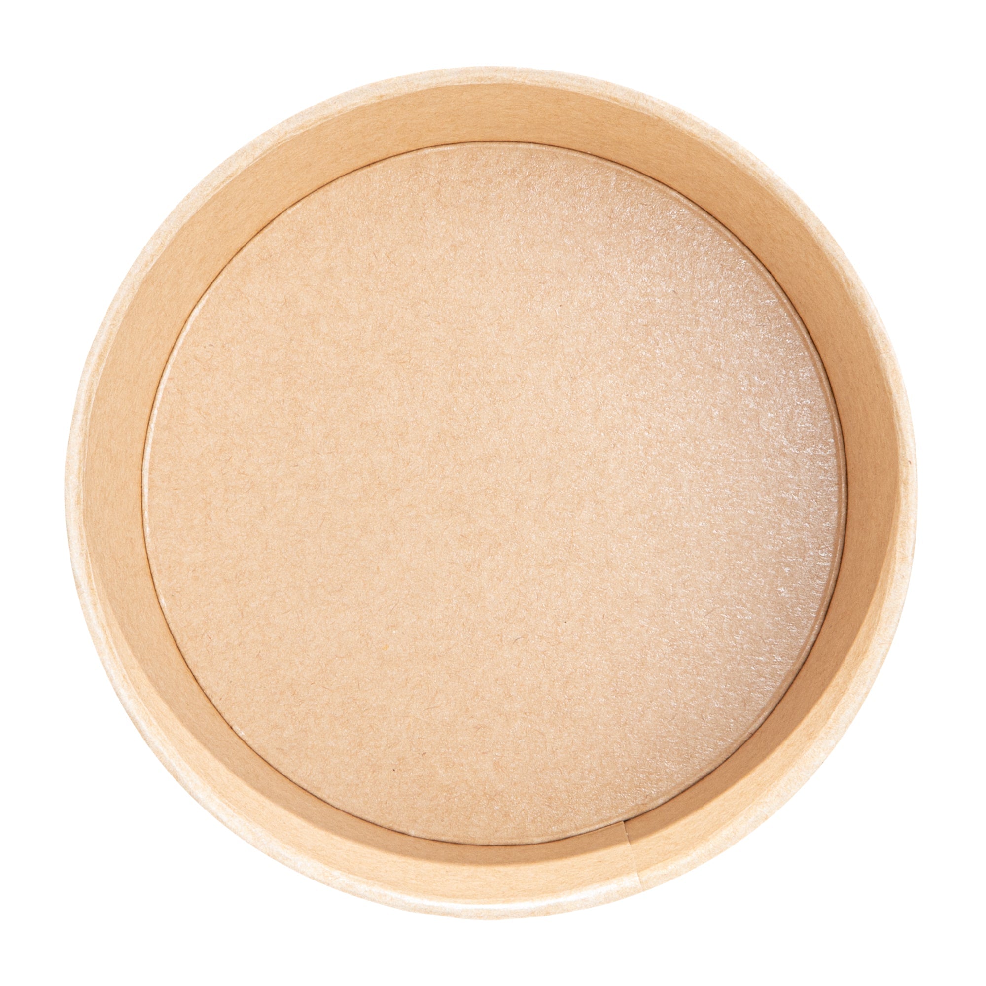 Sustain 25 oz Round Kraft Paper Take Out Container - Compostable - 5 3/4" x 5 3/4" x 2 1/4" - 200 count box