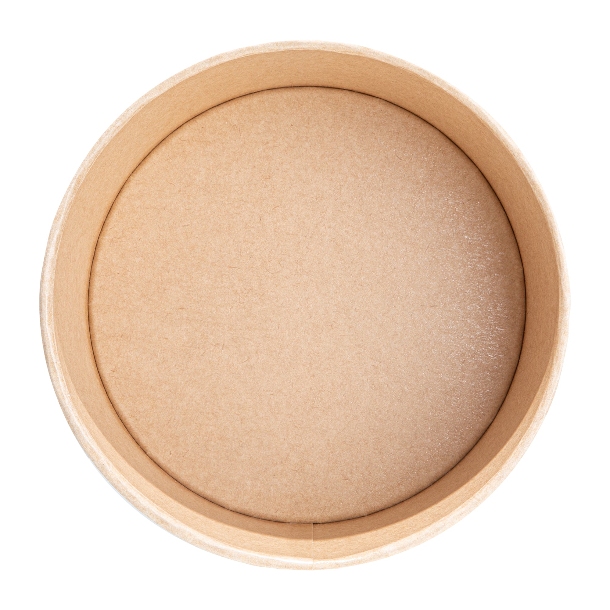 Sustain 44 oz Round Kraft Paper Take Out Container - Compostable - 6 1/2" x 6 1/2" x 3" - 50 count box