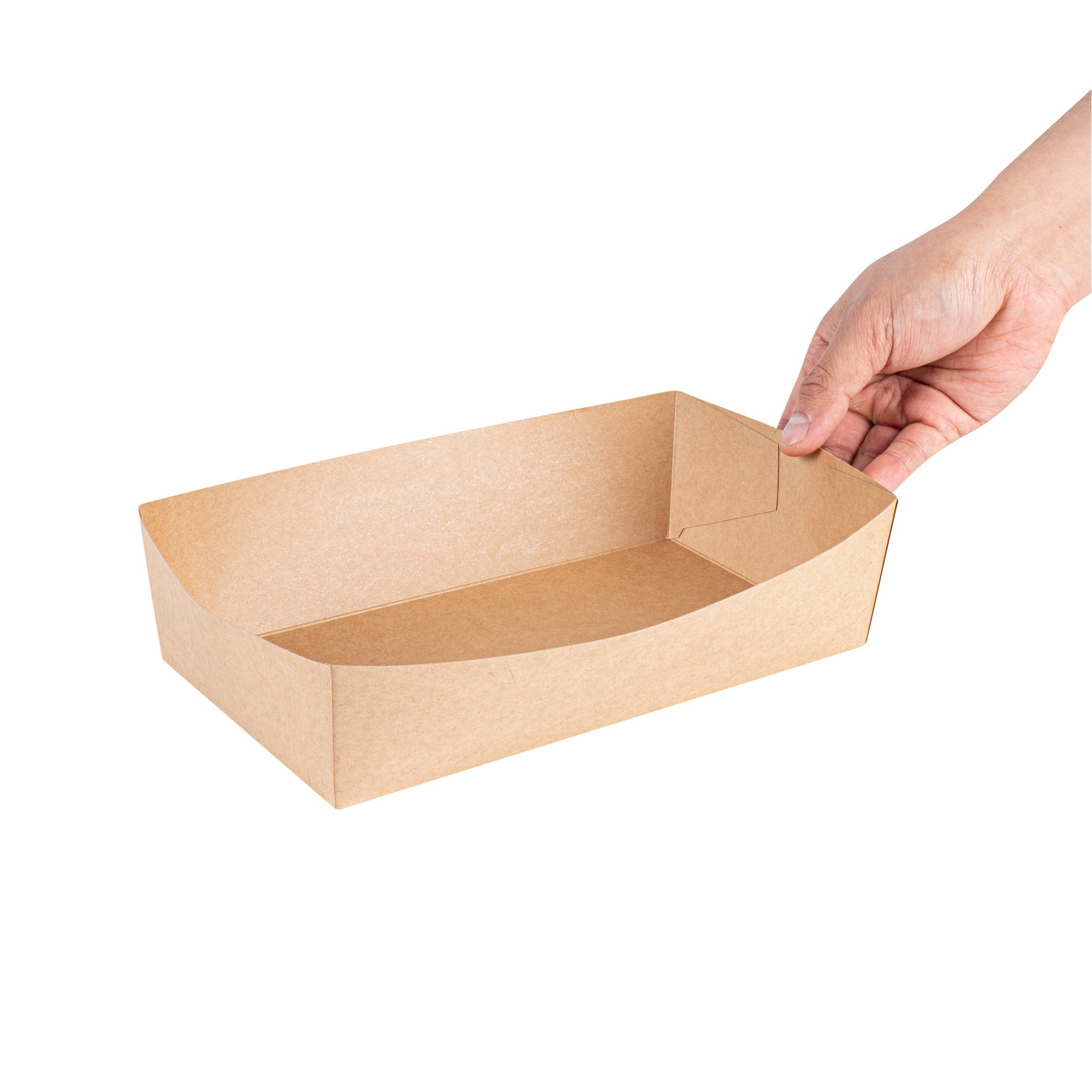 Cater Tek Kraft Paper Insert - Fits Rectangle Catering Box - 10 3/4'' x 7 1/4'' x 2 1/4'' - 10 count box
