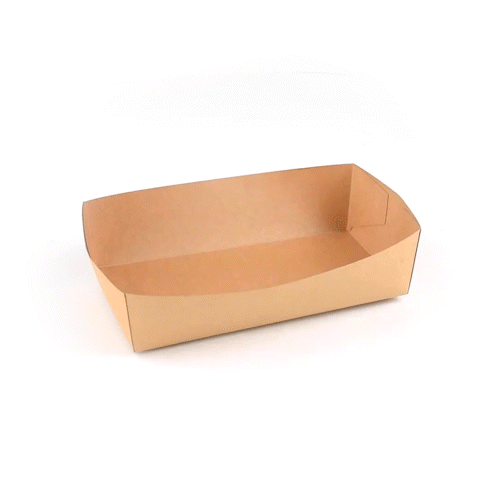 Cater Tek Kraft Paper Insert - Fits Rectangle Catering Box - 10 3/4'' x 7 1/4'' x 2 1/4'' - 10 count box