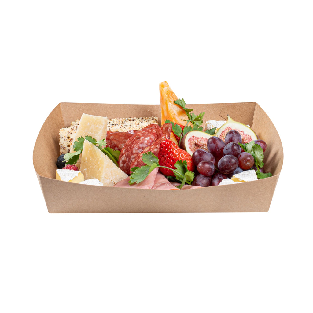 Cater Tek Kraft Paper Insert - Fits Square Catering Box - 9 3/4" x 9 3/4'' x 1 1/2'' - 10 count box