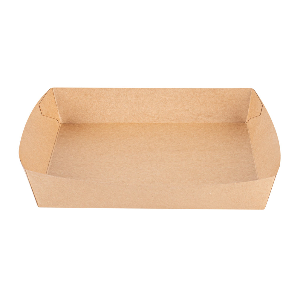 Cater Tek Kraft Paper Insert - Fits Square Catering Box - 9 3/4" x 9 3/4'' x 1 1/2'' - 10 count box