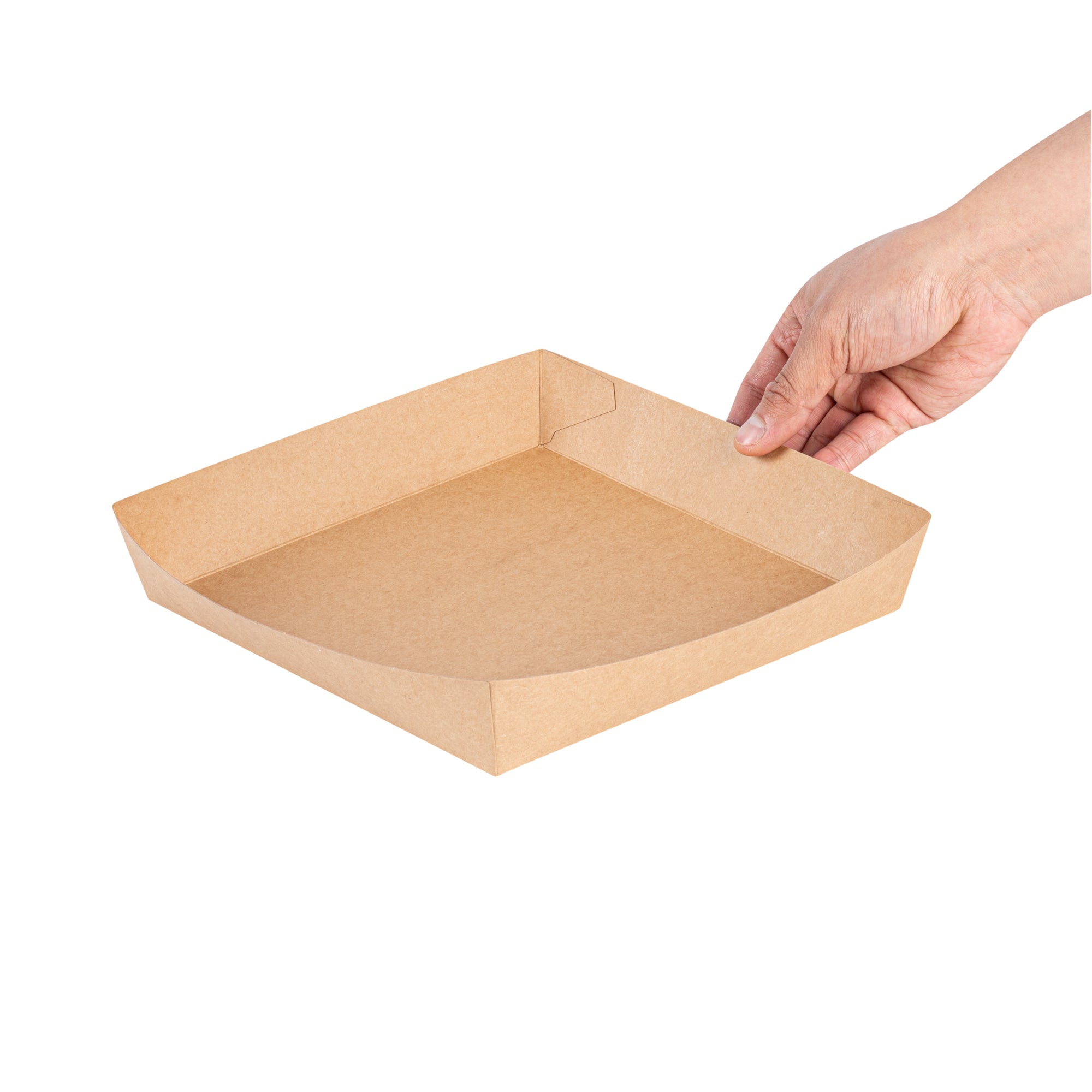 Cater Tek Kraft Paper Insert - Fits Square Catering Box - 9 3/4" x 9 3/4'' x 1 1/2'' - 100 count box