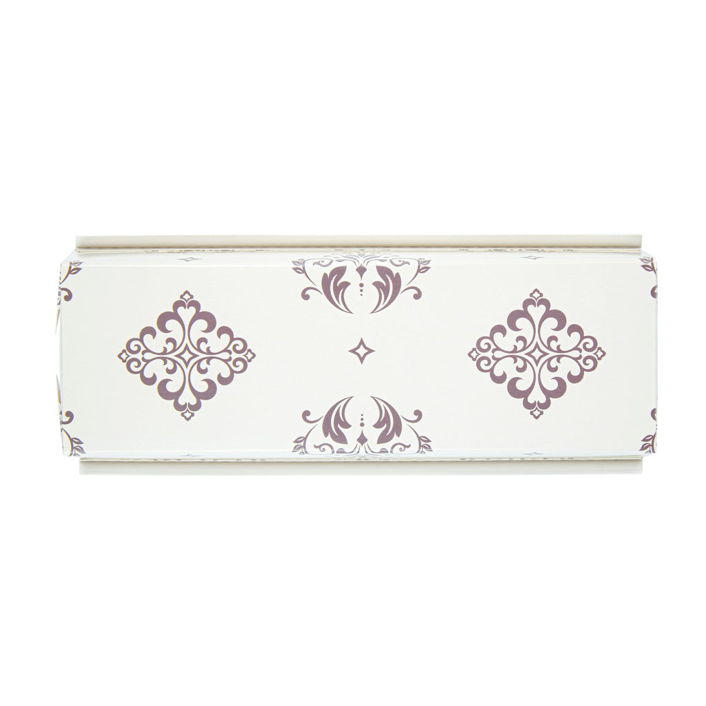Bake Tek 42 oz Beige Vintage Floral Paper Baking Loaf Pan - Greaseproof - 10" x 3 1/2" x 2 1/2" - 100 count box