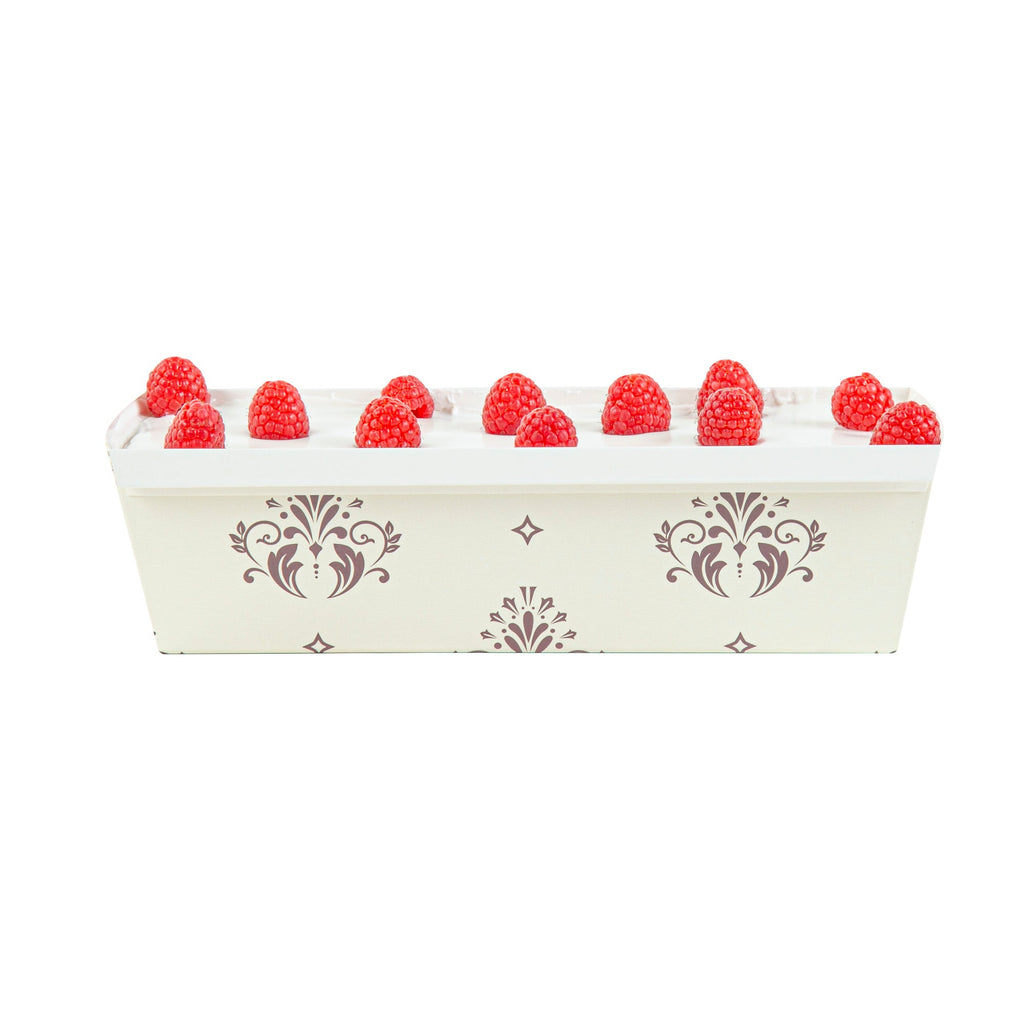 Bake Tek 54 oz Beige Vintage Floral Paper Baking Loaf Pan - Greaseproof - 10 1/4" x 4" x 2 3/4" - 100 count box