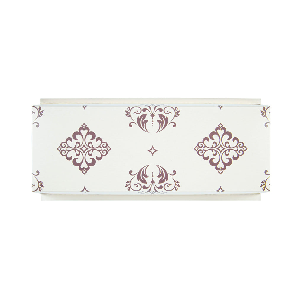 Bake Tek 54 oz Beige Vintage Floral Paper Baking Loaf Pan - Greaseproof - 10 1/4" x 4" x 2 3/4" - 100 count box
