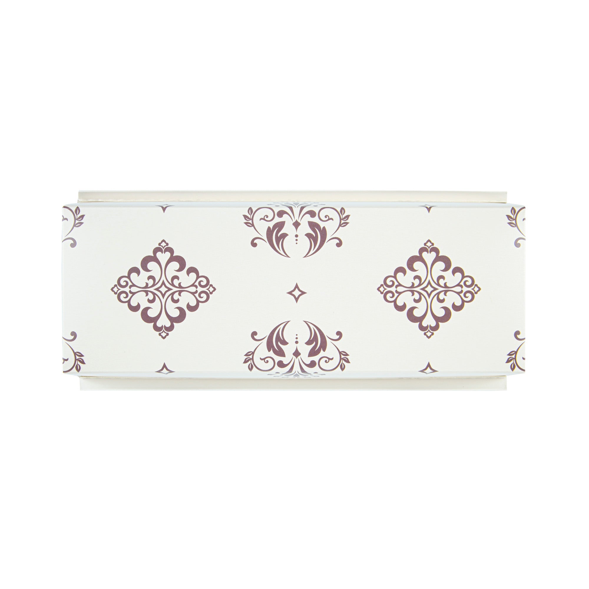 Bake Tek 54 oz Beige Vintage Floral Paper Baking Loaf Pan - Greaseproof - 10 1/4" x 4" x 2 3/4" - 100 count box