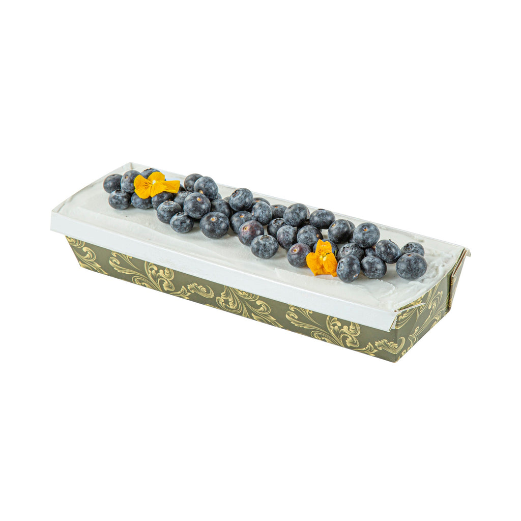 Bake Tek 32 oz Dark Green Vintage Floral Paper Baking Loaf Pan - Greaseproof - 11" x 3 1/4" x 2" - 100 count box