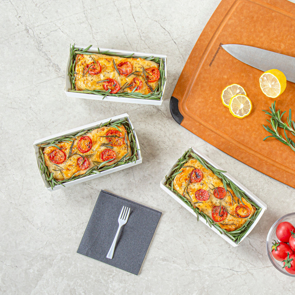 Bake Tek 13 oz Dark Green Vintage Floral Paper Baking Loaf Pan - Greaseproof - 7" x 3 1/4" x 2" - 100 count box