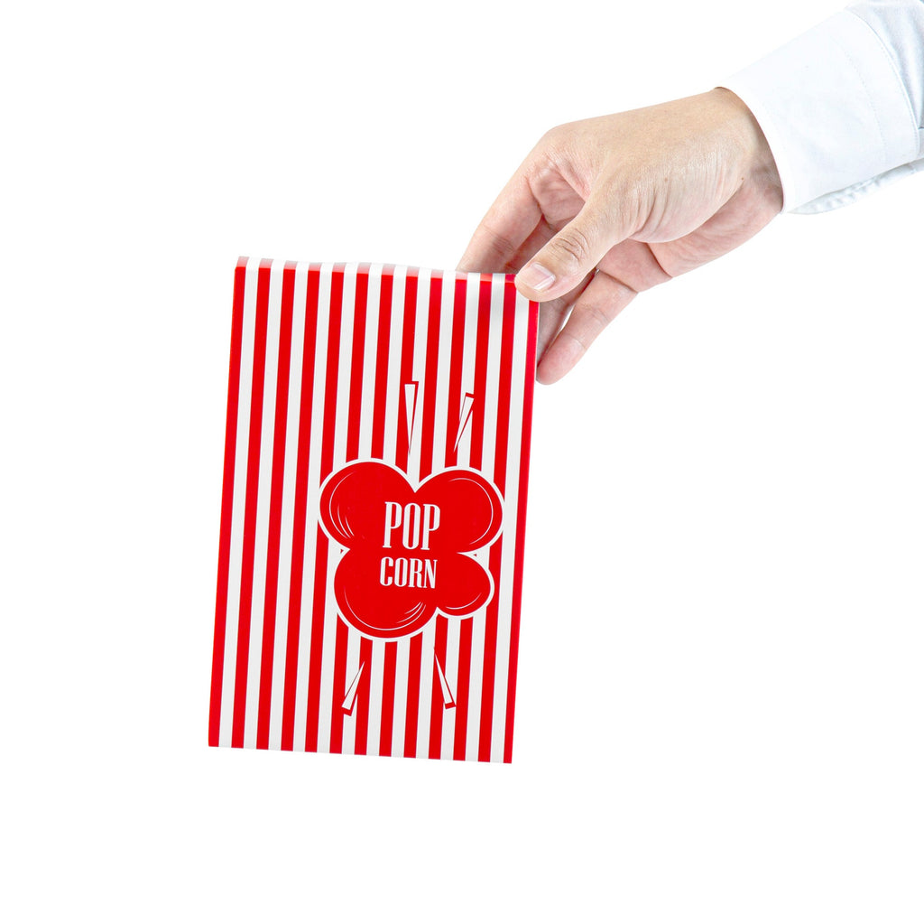 Bio Tek 1.25 oz Red Paper Popcorn Box - 4 3/4" x 2" x 7 1/2" - 400 count box