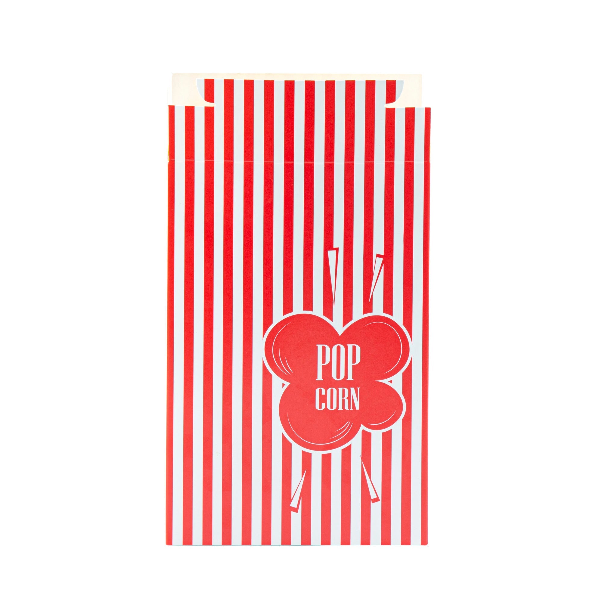 Bio Tek 2.3 oz Red Paper Popcorn Box - 5 3/4" x 2 1/2" x 8 1/2" - 400 count box