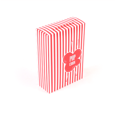 Bio Tek 2.3 oz Red Paper Popcorn Box - 5 3/4" x 2 1/2" x 8 1/2" - 400 count box