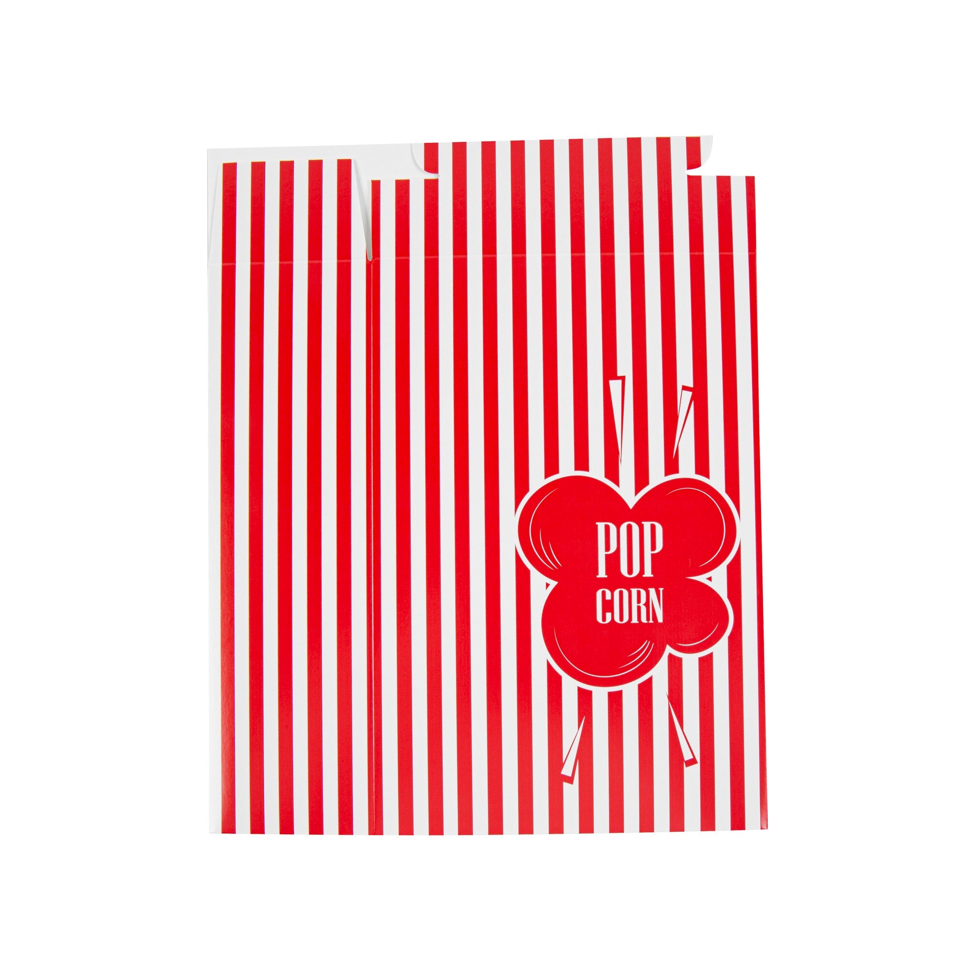 Bio Tek 2.3 oz Red Paper Popcorn Box - 5 3/4" x 2 1/2" x 8 1/2" - 400 count box
