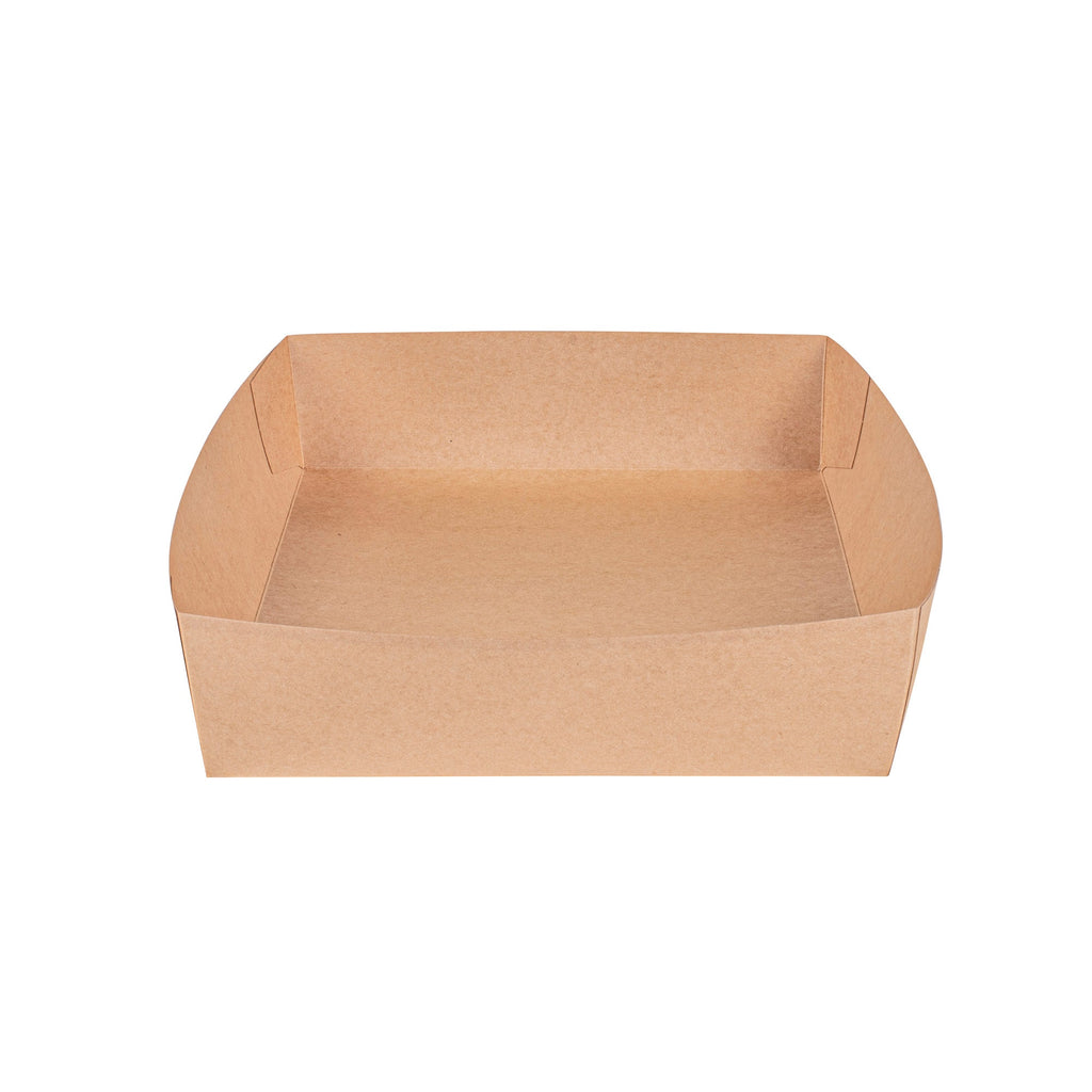 Cater Tek Kraft Paper Insert - Fits Rectangle Catering Box - 13 1/2" x 9 1/4" x 2 1/2" - 10 count box
