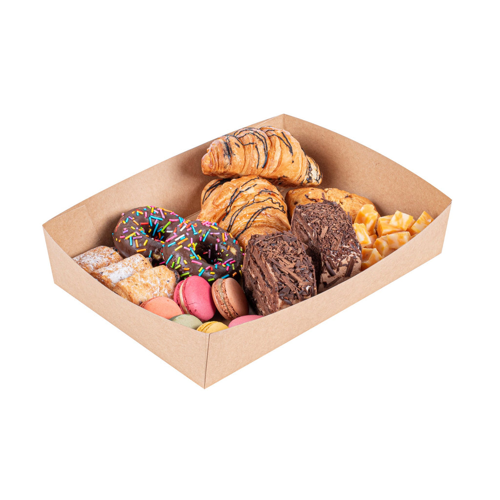 Cater Tek Kraft Paper Insert - Fits Rectangle Catering Box - 11 1/2" x 8 1/4" x 2 1/2" - 200 count box
