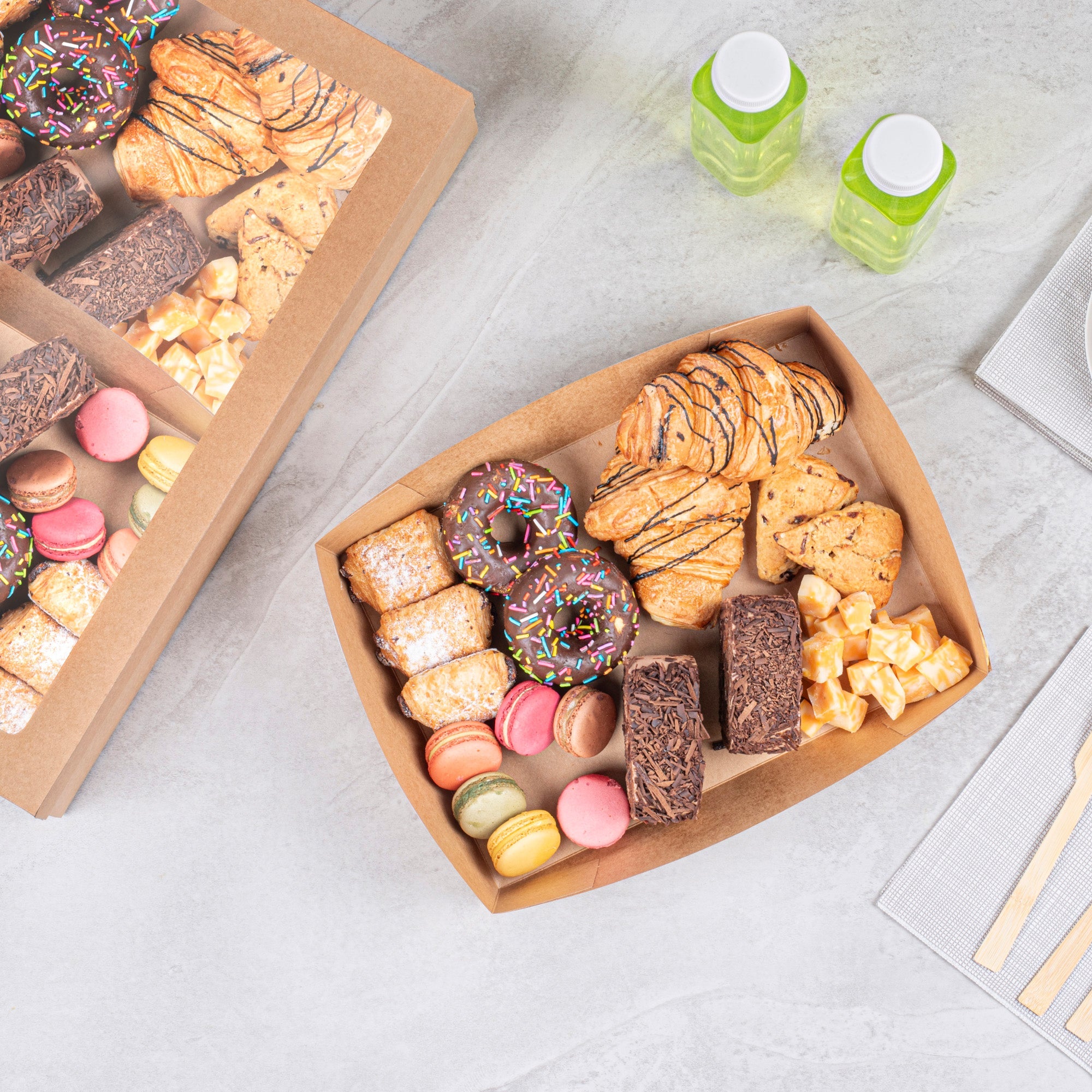 Cater Tek Kraft Paper Insert - Fits Rectangle Catering Box - 11 1/2" x 8 1/4" x 2 1/2" - 200 count box