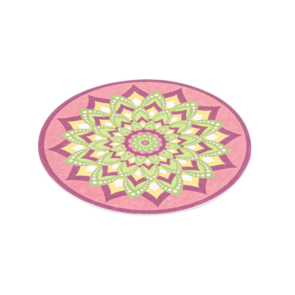 Bar Lux Round Floral Paper Coaster - 6 Assorted Designs - 3 1/2" - 480 count box