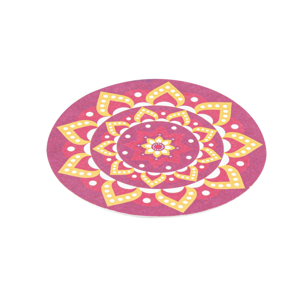Bar Lux Round Floral Paper Coaster - 6 Assorted Designs - 3 1/2" - 480 count box