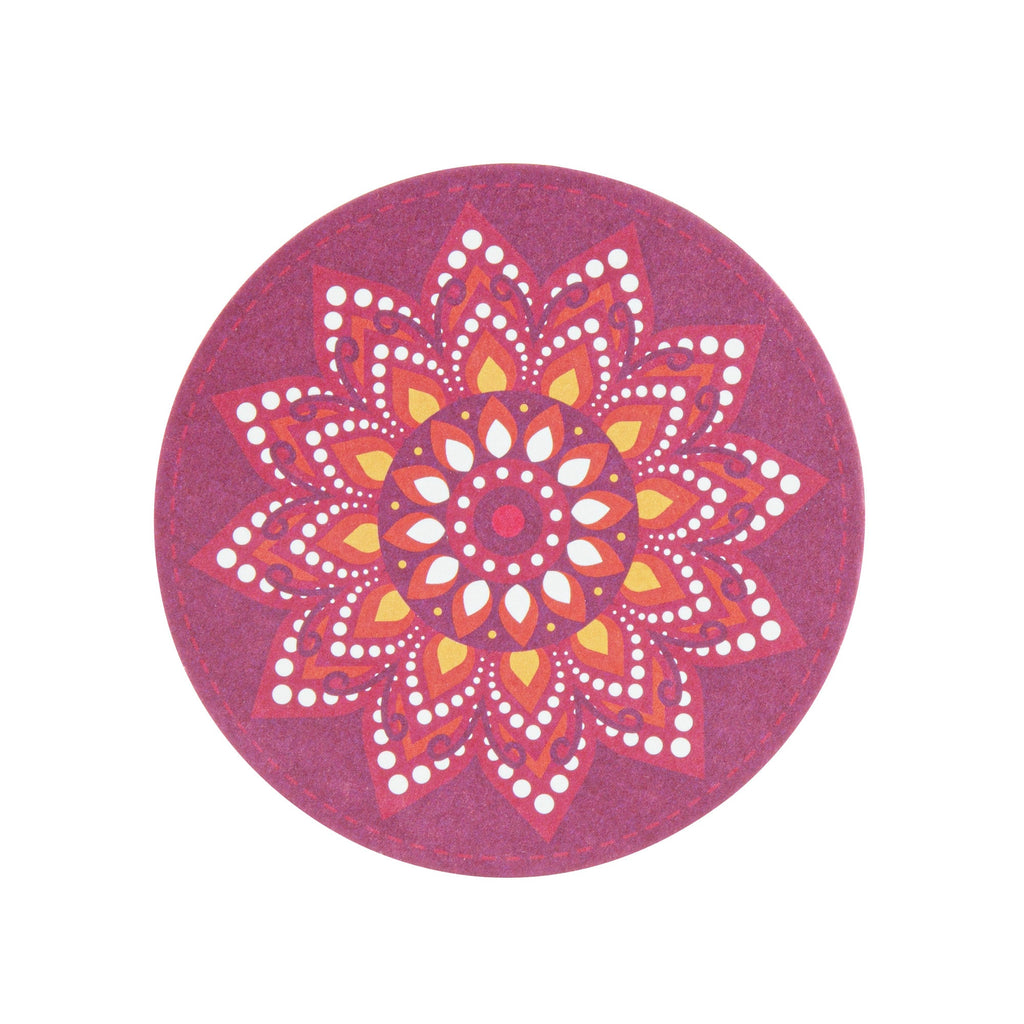 Bar Lux Round Floral Paper Coaster - 6 Assorted Designs - 3 1/2" - 480 count box
