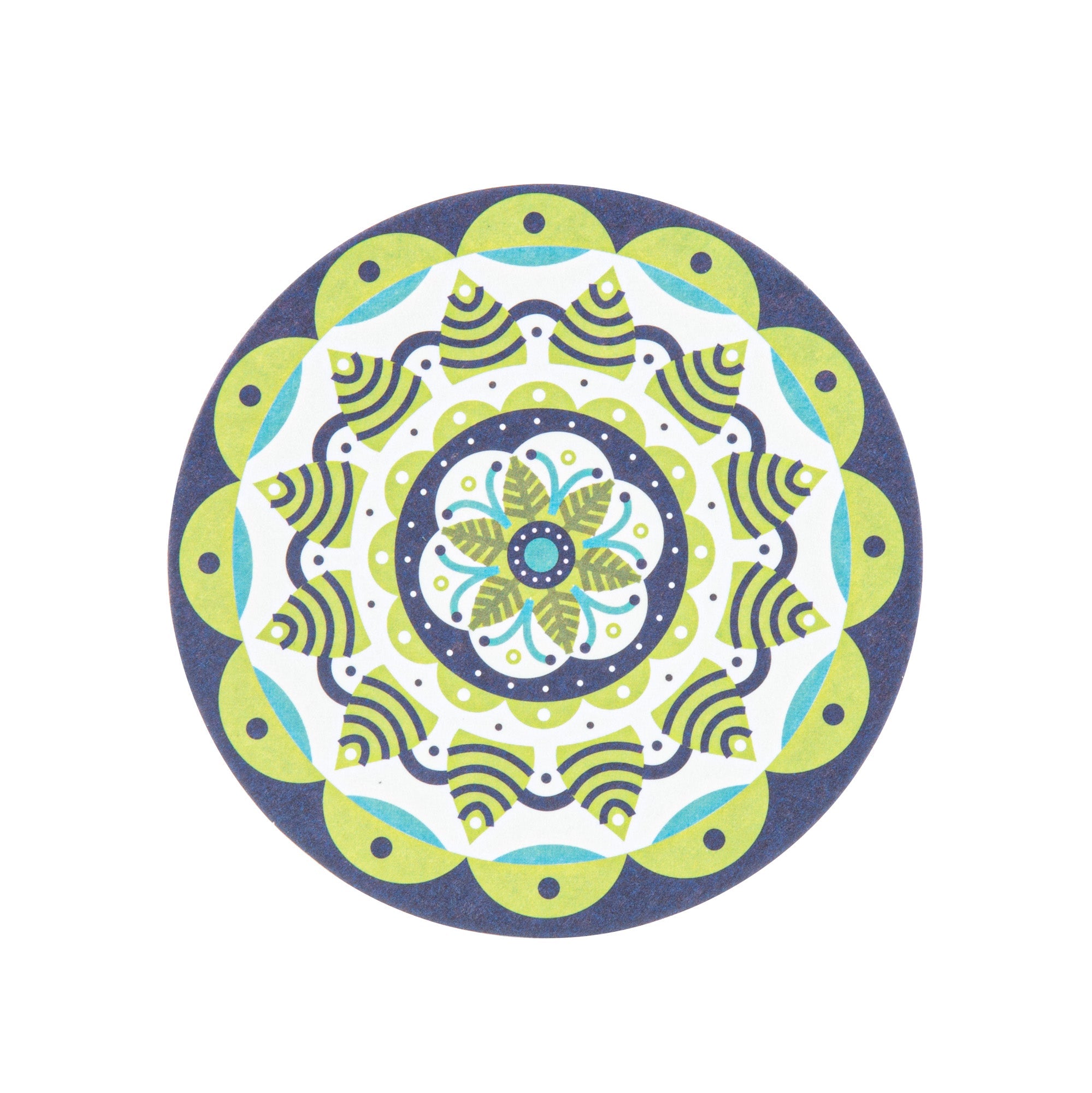 Bar Lux Round Floral Paper Coaster - 6 Assorted Designs - 3 1/2" - 480 count box