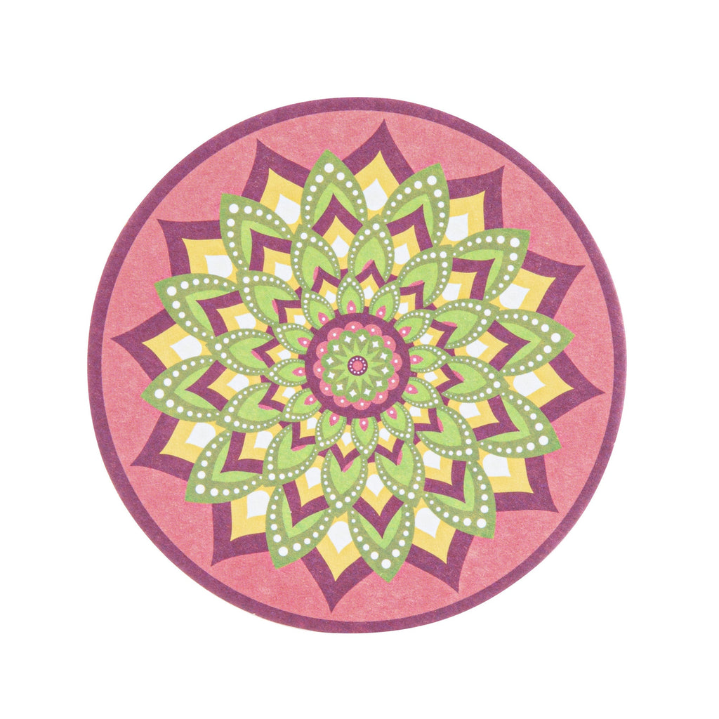 Bar Lux Round Floral Paper Coaster - 6 Assorted Designs - 3 1/2" - 480 count box