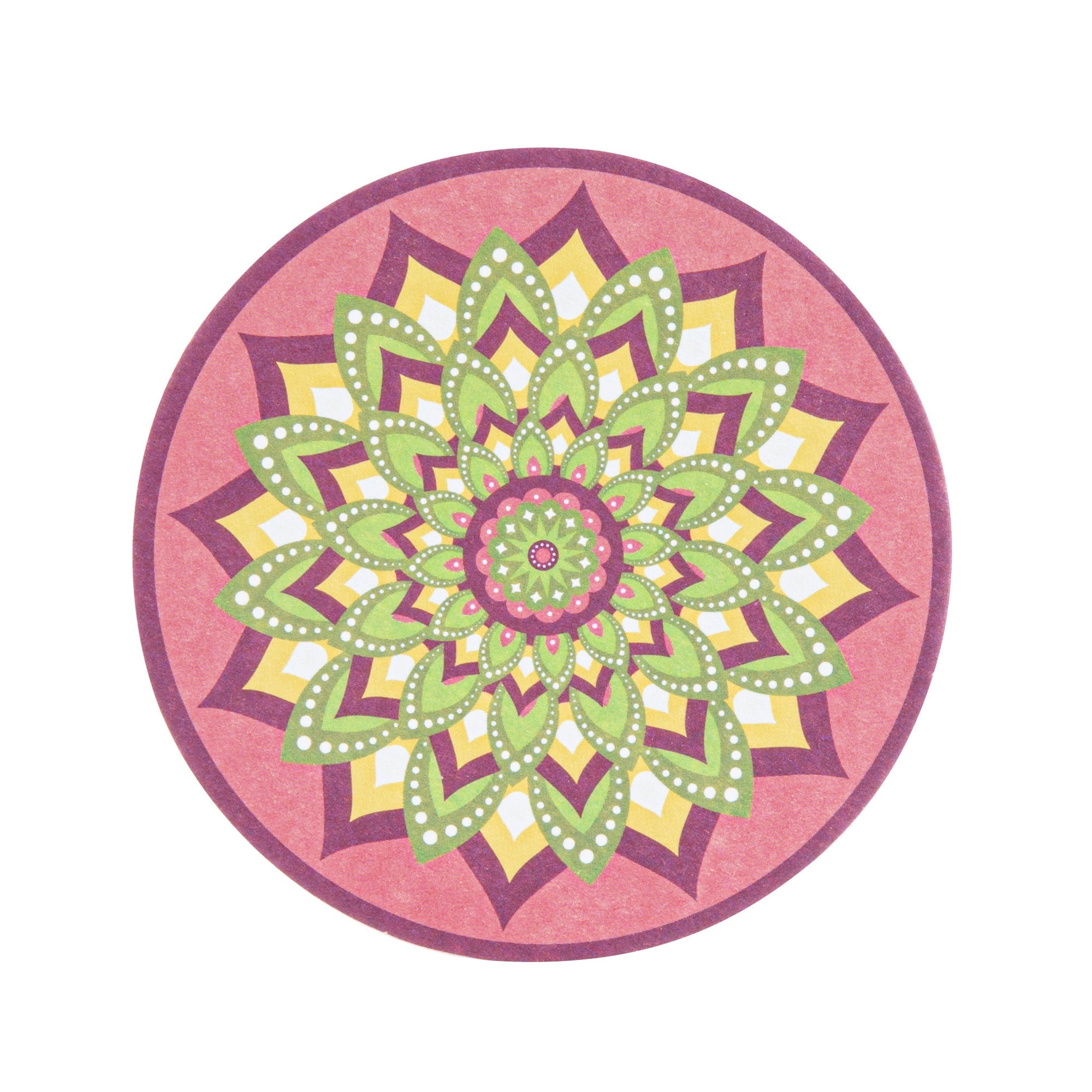 Bar Lux Round Floral Paper Coaster - 6 Assorted Designs - 3 1/2" - 480 count box