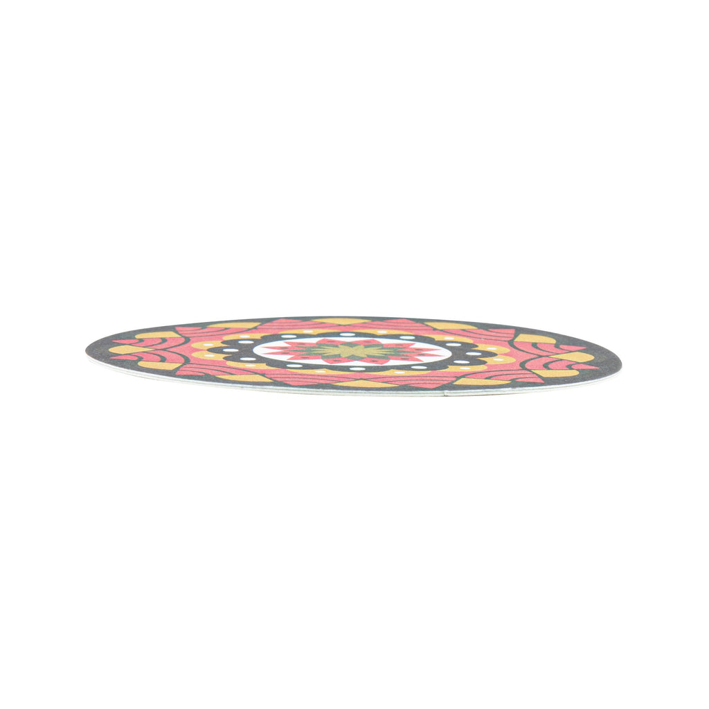Bar Lux Round Floral Paper Coaster - 6 Assorted Designs - 3 1/2" - 480 count box