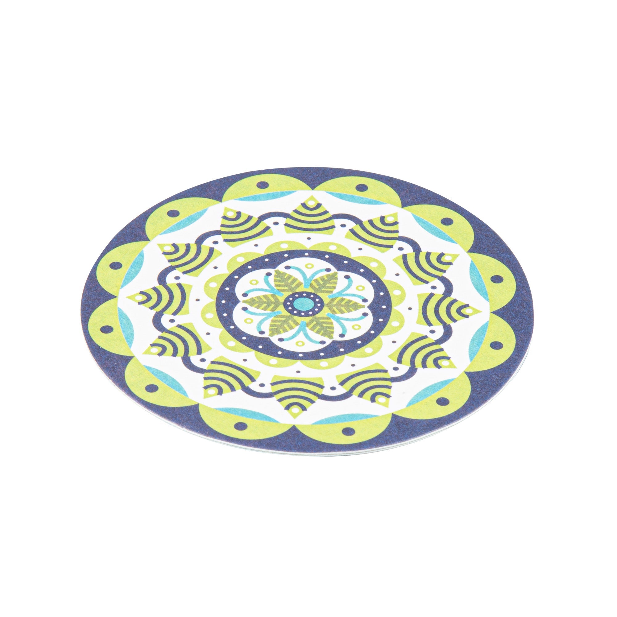 Bar Lux Round Floral Paper Coaster - 6 Assorted Designs - 3 1/2" - 480 count box