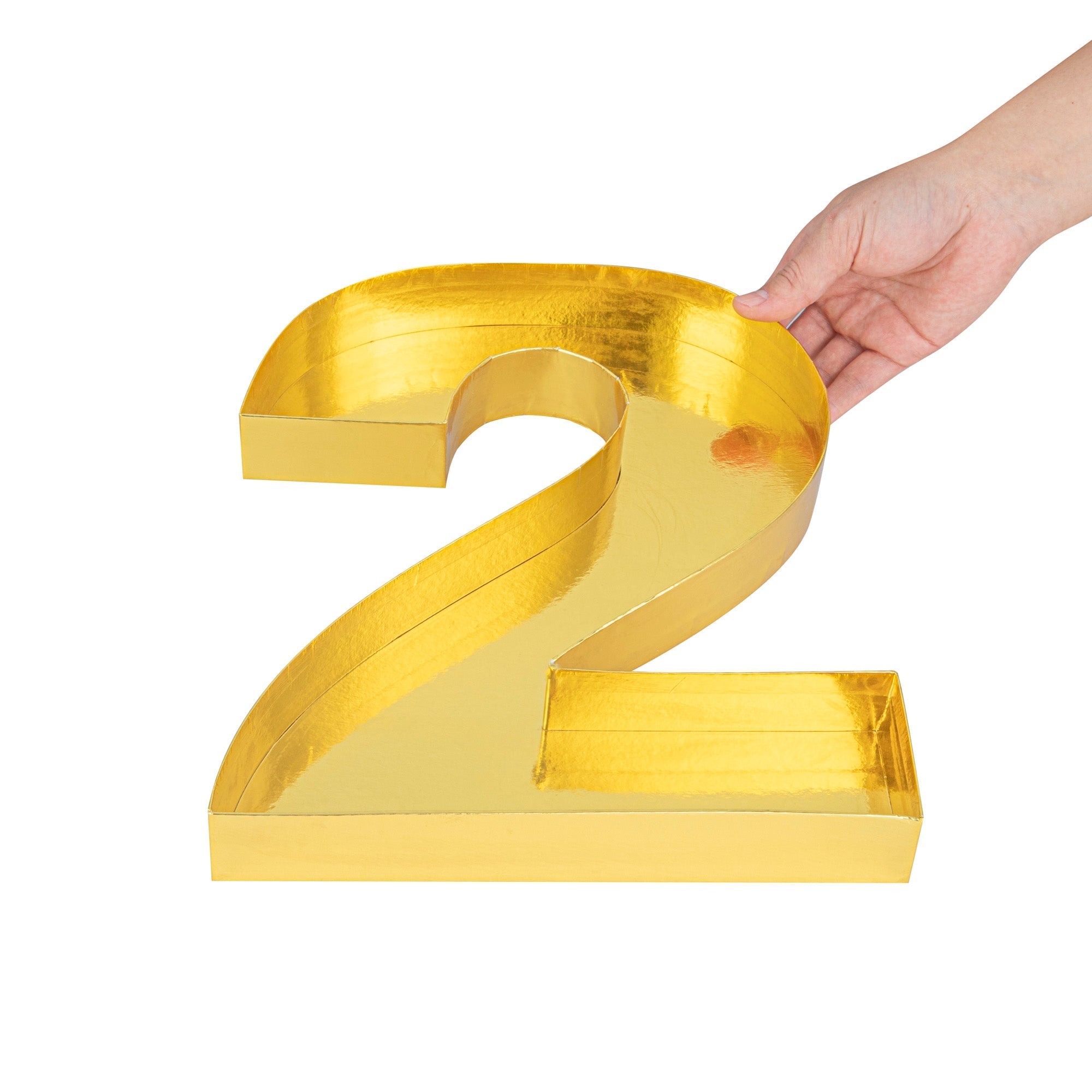 Chef 101 Gold Paper Charcuterie Fillable Number 2 Tray - 12" x 10" x 1 1/2" - 1 count box