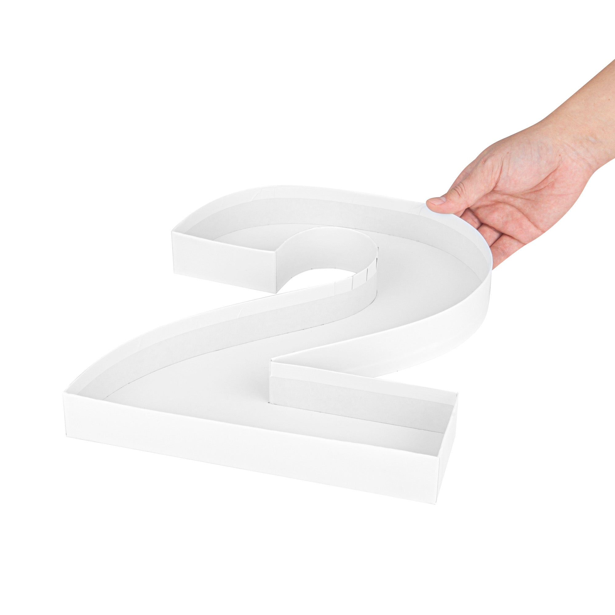 Chef 101 White Paper Charcuterie Fillable Number 2 Tray - 12" x 10" x 1 1/2" - 1 count box