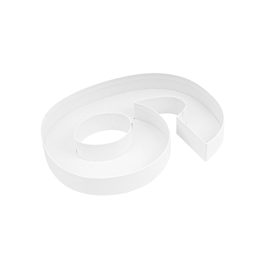 Chef 101 White Paper Charcuterie Fillable Number 6 Tray - 12" x 10" x 1 1/2" - 1 count box