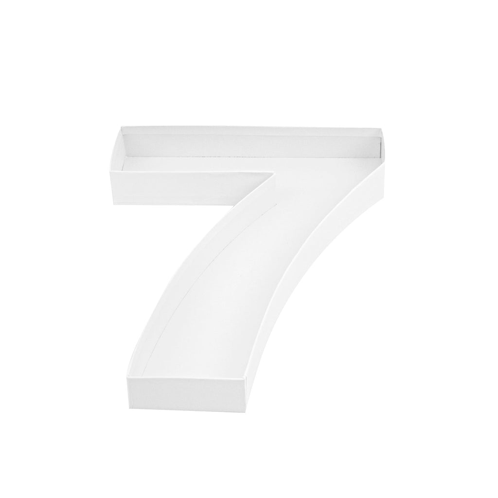 Chef 101 White Paper Charcuterie Fillable Number 7 Tray - 12" x 10" x 1 1/2" - 1 count box