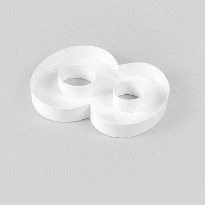 Chef 101 White Paper Charcuterie Fillable Number 8 Tray - 12" x 10" x 1 1/2" - 1 count box