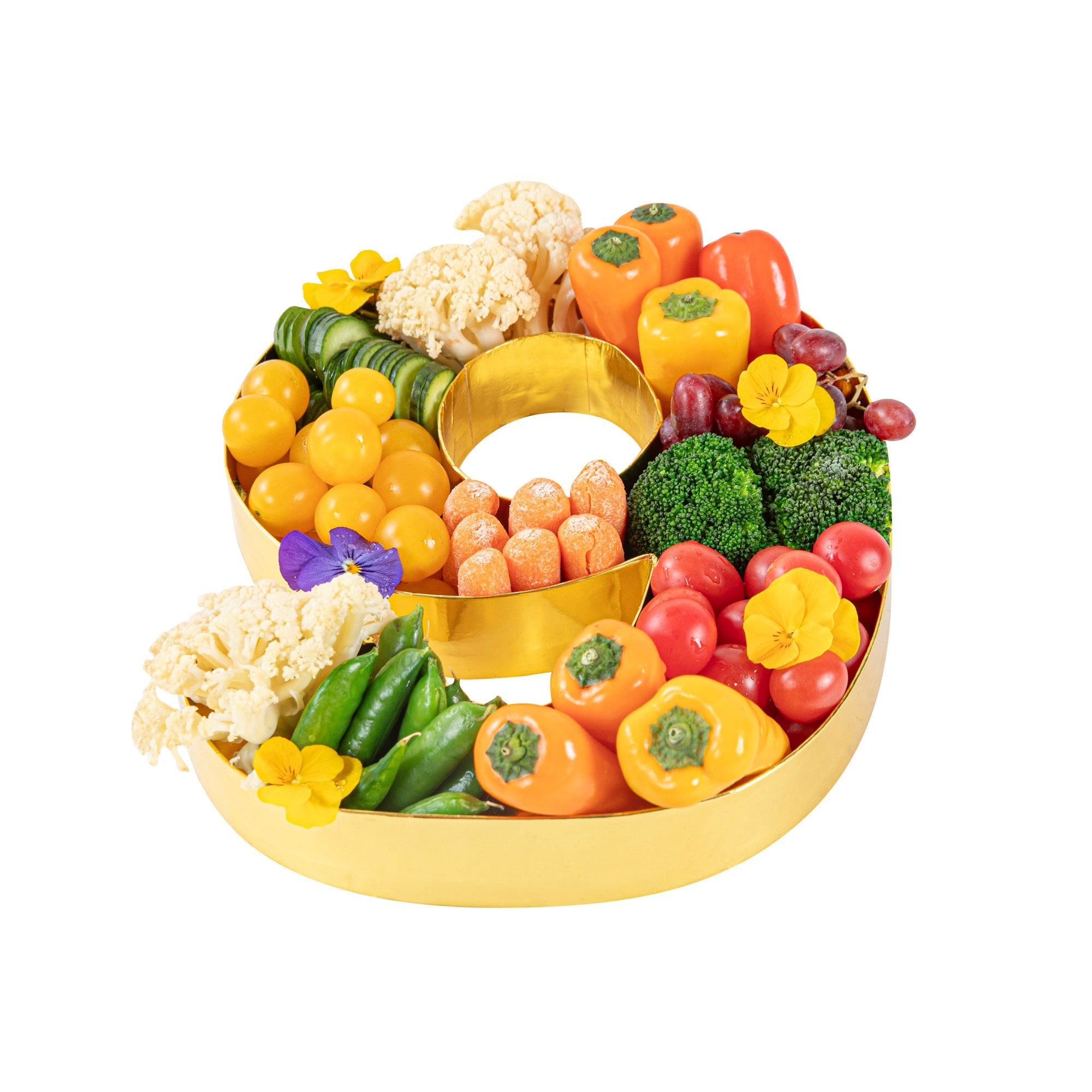 Chef 101 Gold Paper Charcuterie Fillable Number 9 Tray - 12" x 10" x 1 1/2" - 1 count box