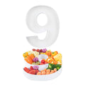 Chef 101 White Paper Charcuterie Fillable Number 9 Tray - 12" x 10" x 1 1/2" - 1 count box
