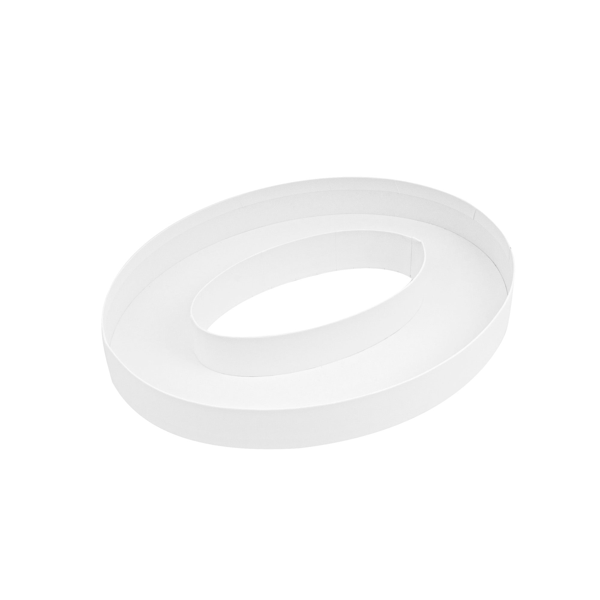 Chef 101 White Paper Charcuterie Fillable Number 0 Tray - 12" x 10" x 1 1/2" - 1 count box
