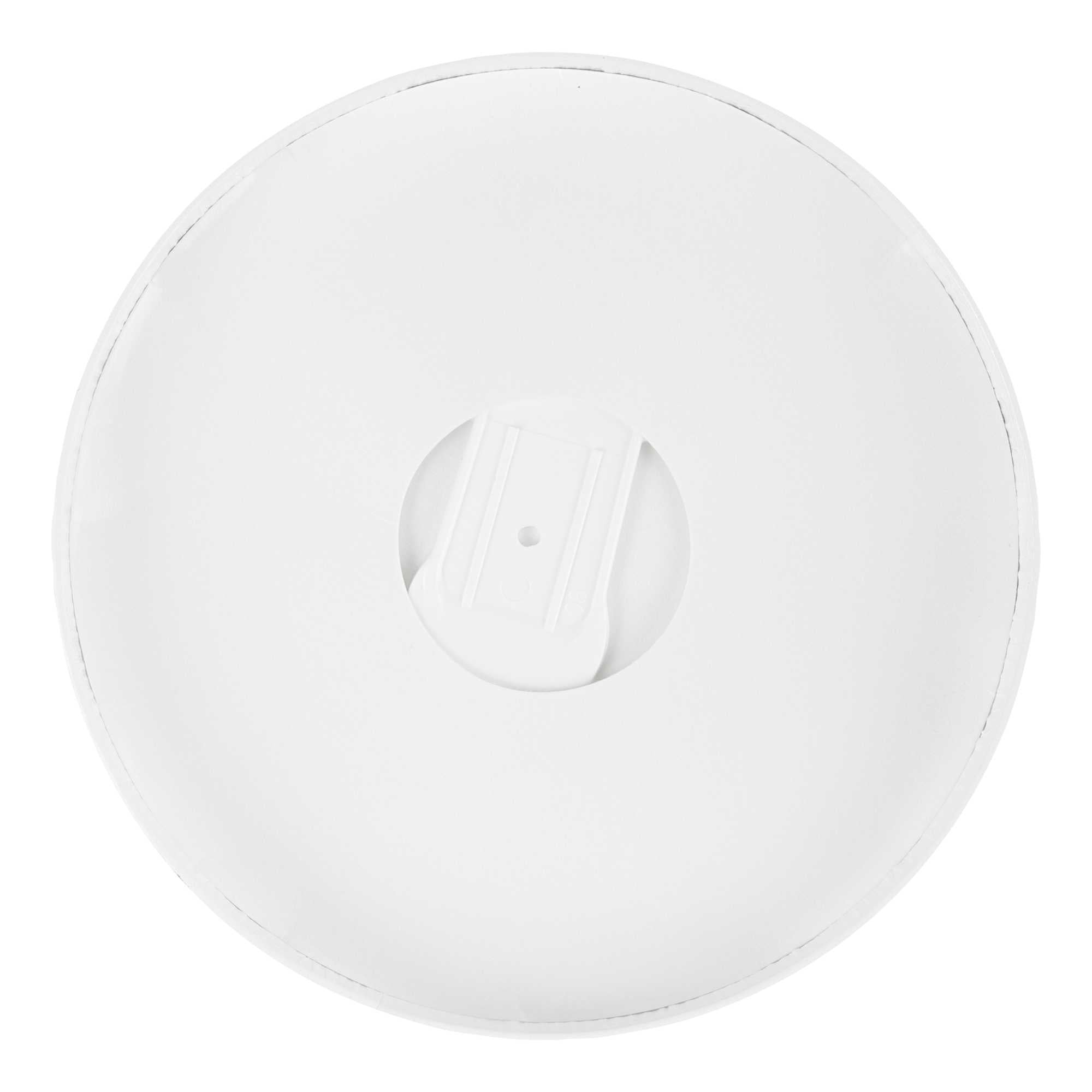 Coppetta Round White Paper Lid - Fits 8 oz To Go Cup, with Spoon - 3 3/4" x 3 3/4" x 3/4" - 50 count box
