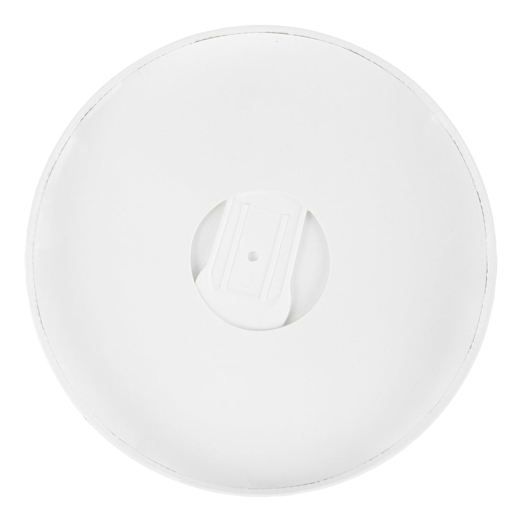 Coppetta Round White Paper Lid - Fits 8 oz To Go Cup, with Spoon - 3 3/4" x 3 3/4" x 3/4" - 200 count box