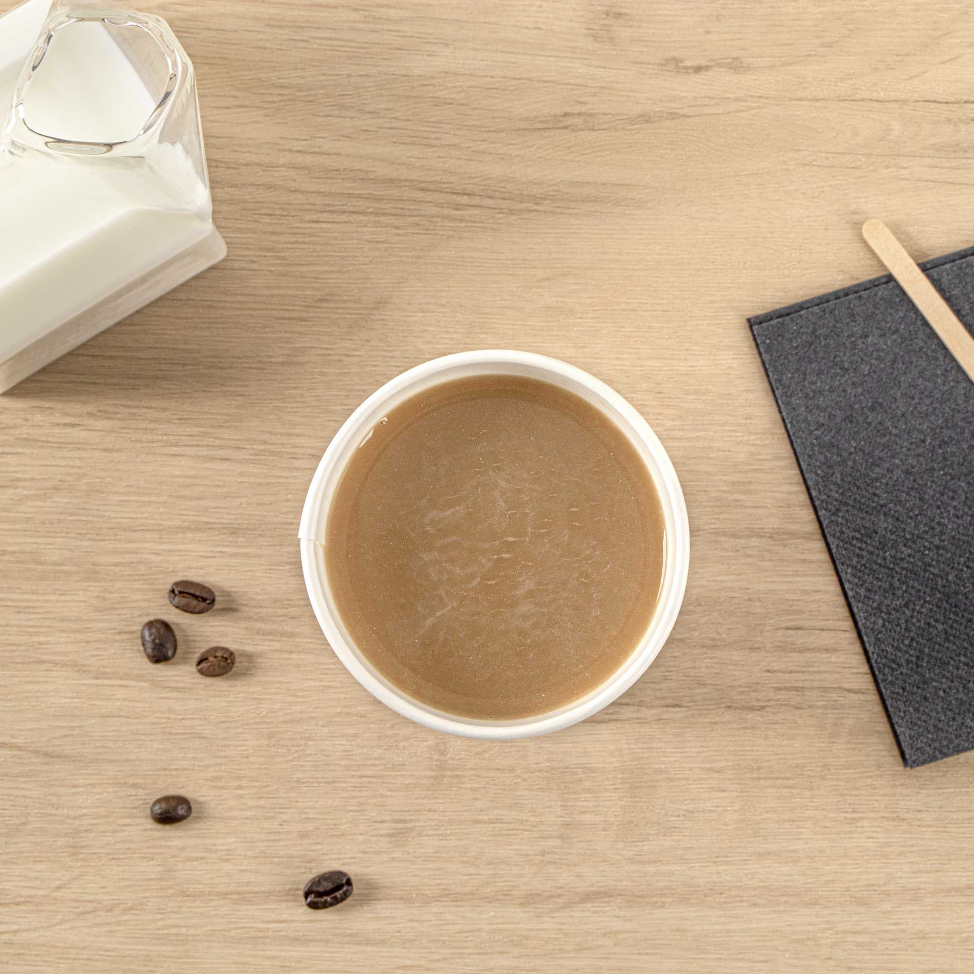 Restpresso 12 oz Purple Paper Insulated Hot Cup - Ideas Come After Coffee - 25 count box