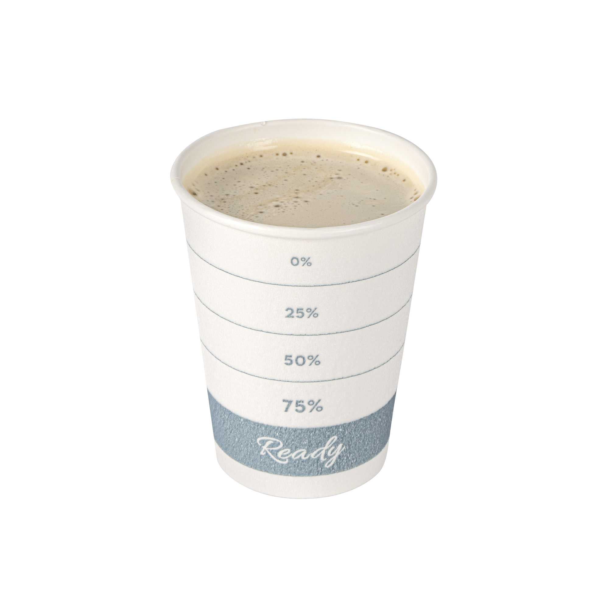 Restpresso 12 oz Green Paper Insulated Hot Cup - Readiness Meter - 500 count box