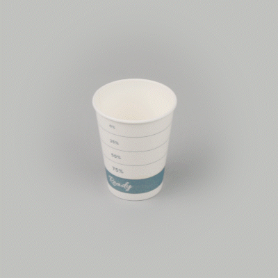 Restpresso 12 oz Green Paper Insulated Hot Cup - Readiness Meter - 500 count box