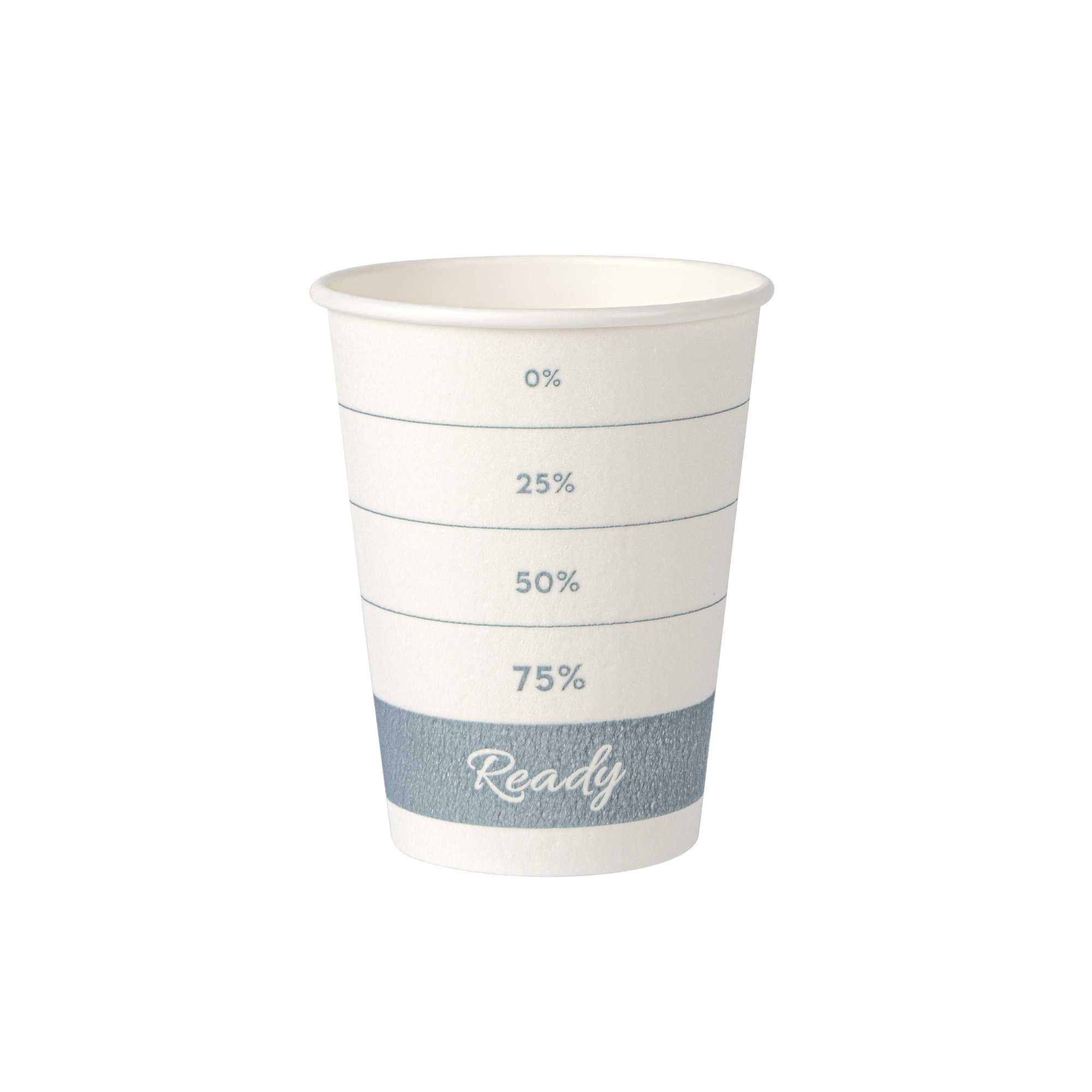 Restpresso 12 oz Green Paper Insulated Hot Cup - Readiness Meter - 500 count box