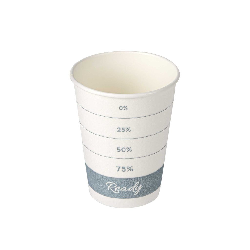 Restpresso 12 oz Green Paper Insulated Hot Cup - Readiness Meter - 500 count box