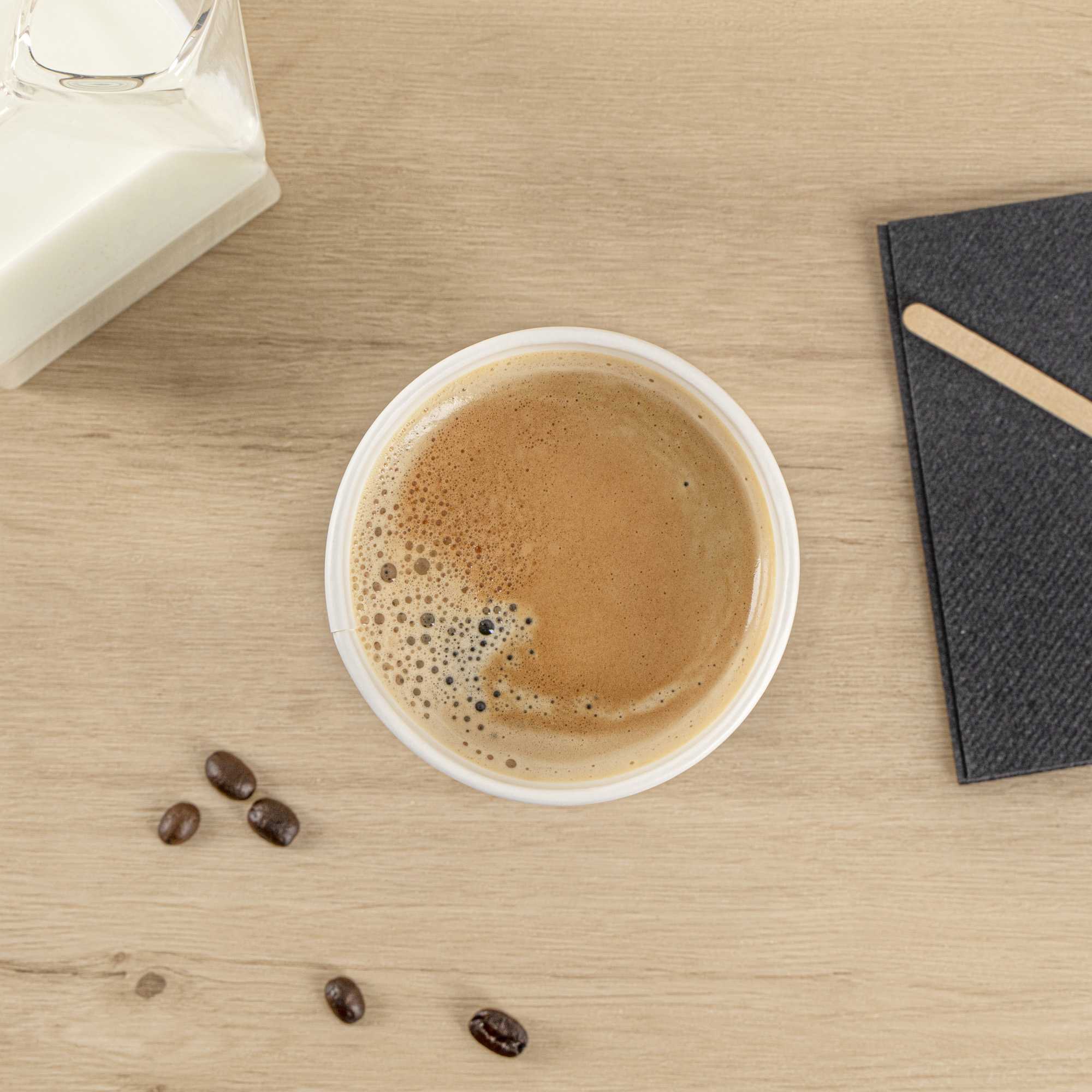 Restpresso 12 oz Blue Paper Insulated Hot Cup - Espresso Yourself - 500 count box