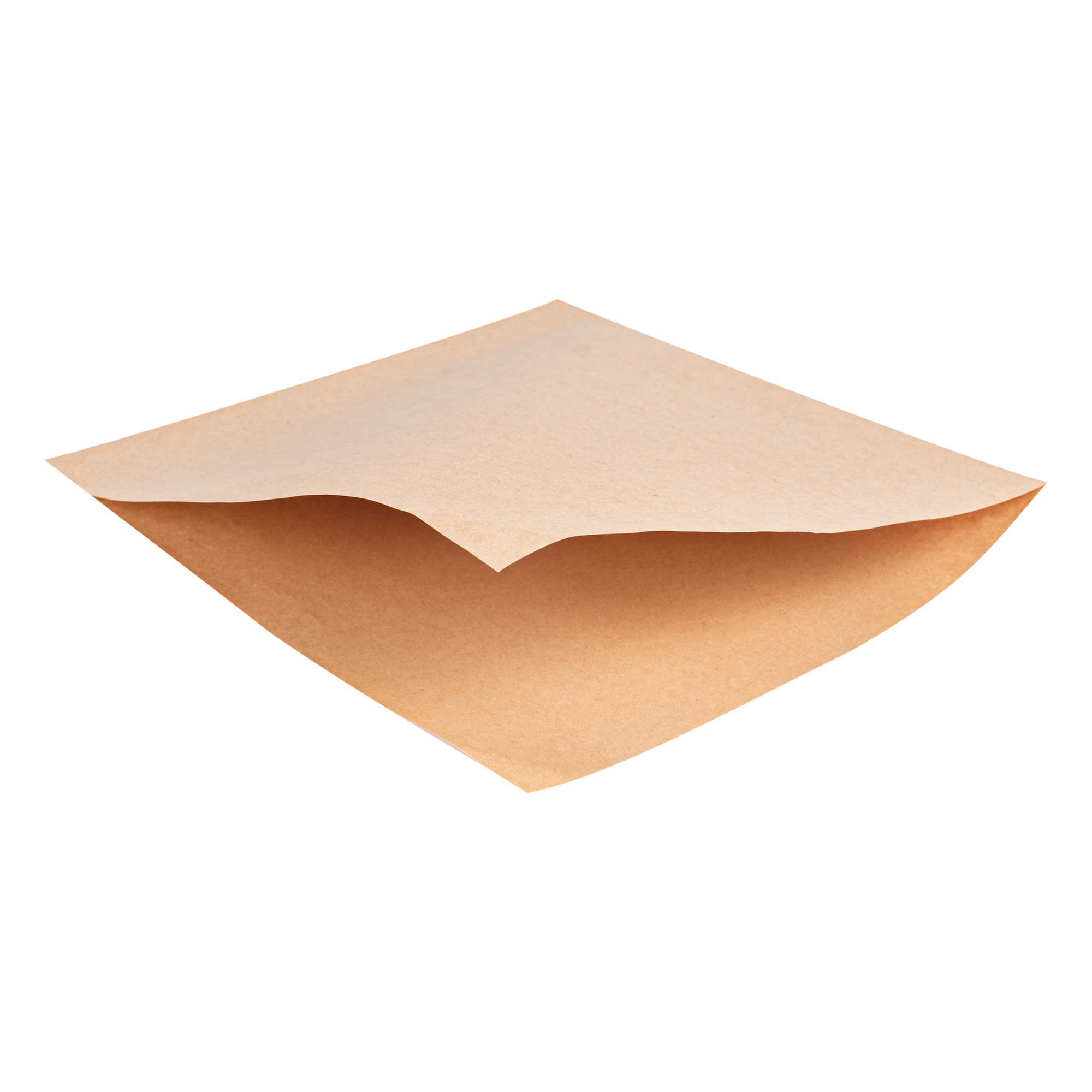Bag Tek Kraft Paper Medium Double Open Bag - Greaseproof - 7" x 6 3/4" - 5000 count box
