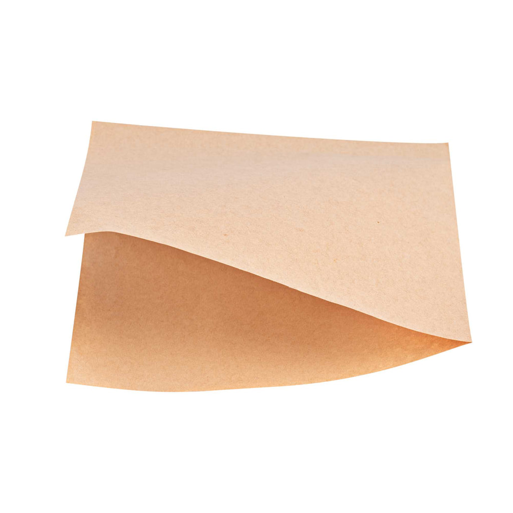 Bag Tek Kraft Paper Medium Double Open Bag - Greaseproof - 7" x 6 3/4" - 100 count box