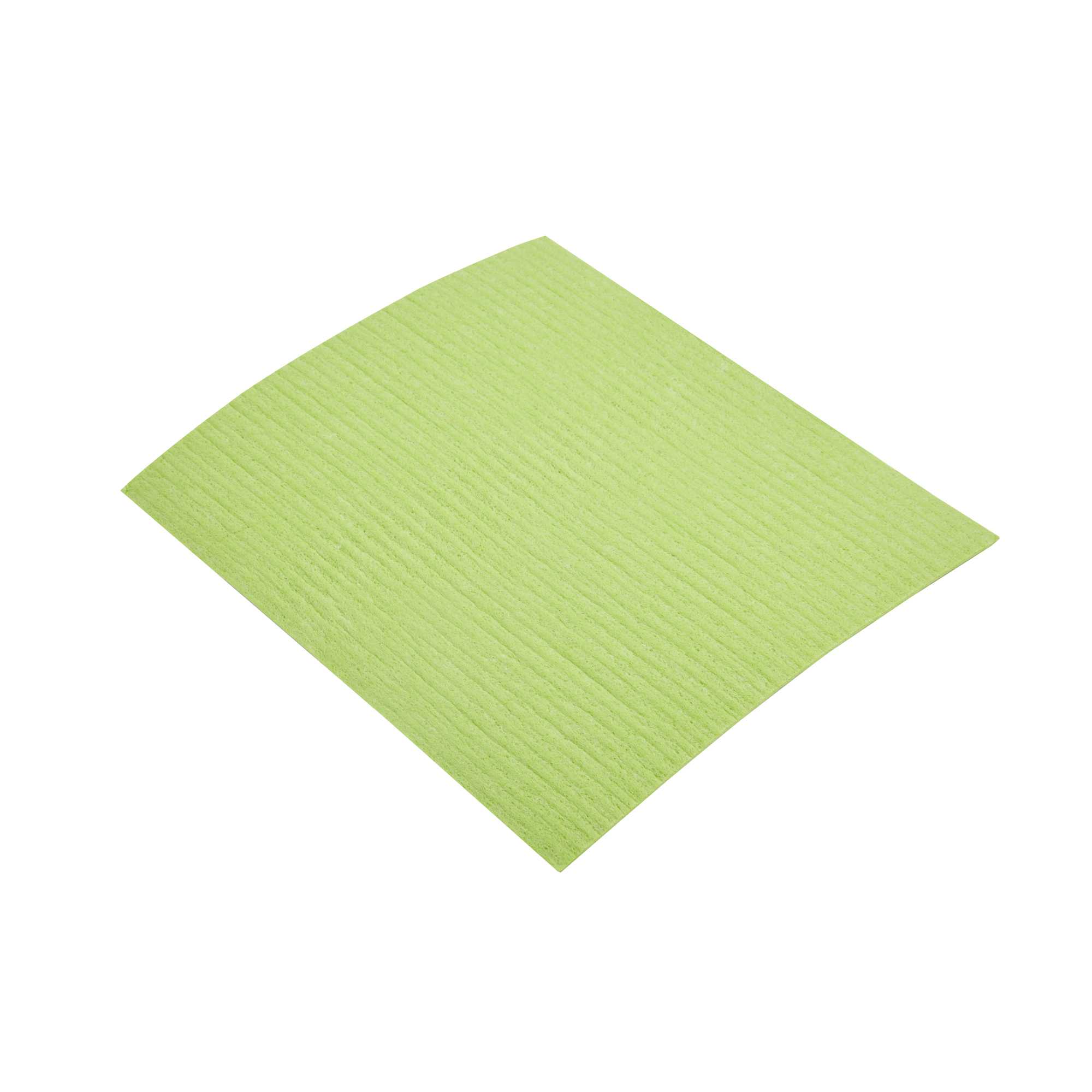 Clean Tek Professional Green Reusable Swedish Dishcloth - Biodegradable - 6 3/4" x 7 3/4" - 10 count box