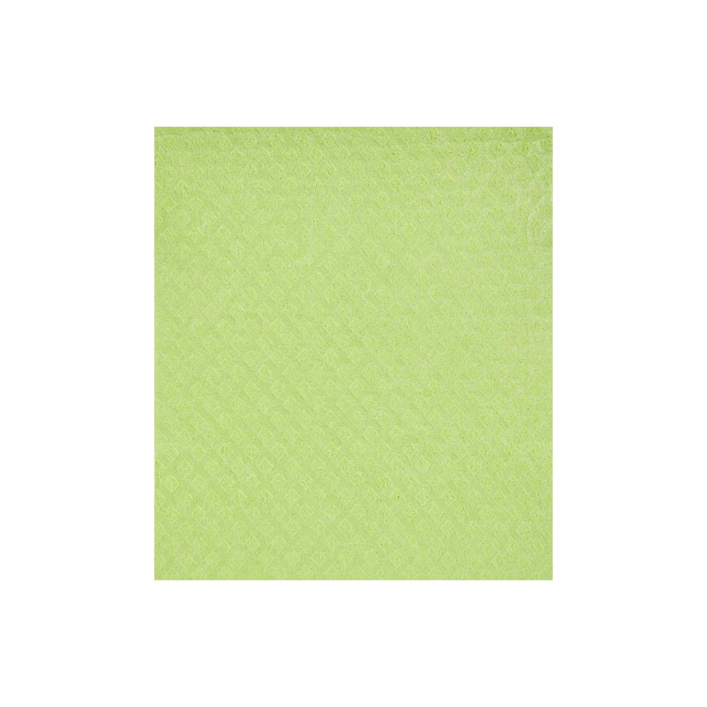 Clean Tek Professional Green Reusable Swedish Dishcloth - Biodegradable - 6 3/4" x 7 3/4" - 10 count box