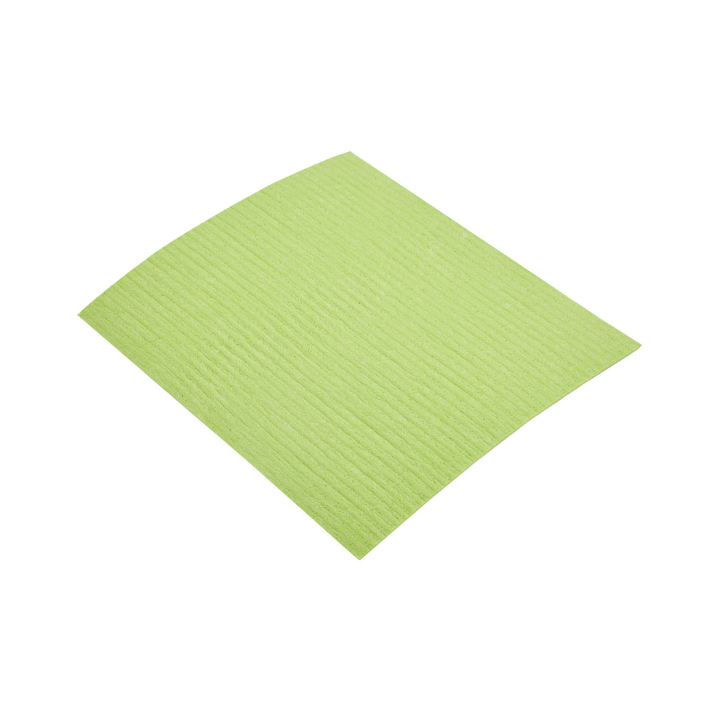 Clean Tek Professional Green Reusable Swedish Dishcloth - 6 3/4" x 7 3/4" - 200 count box